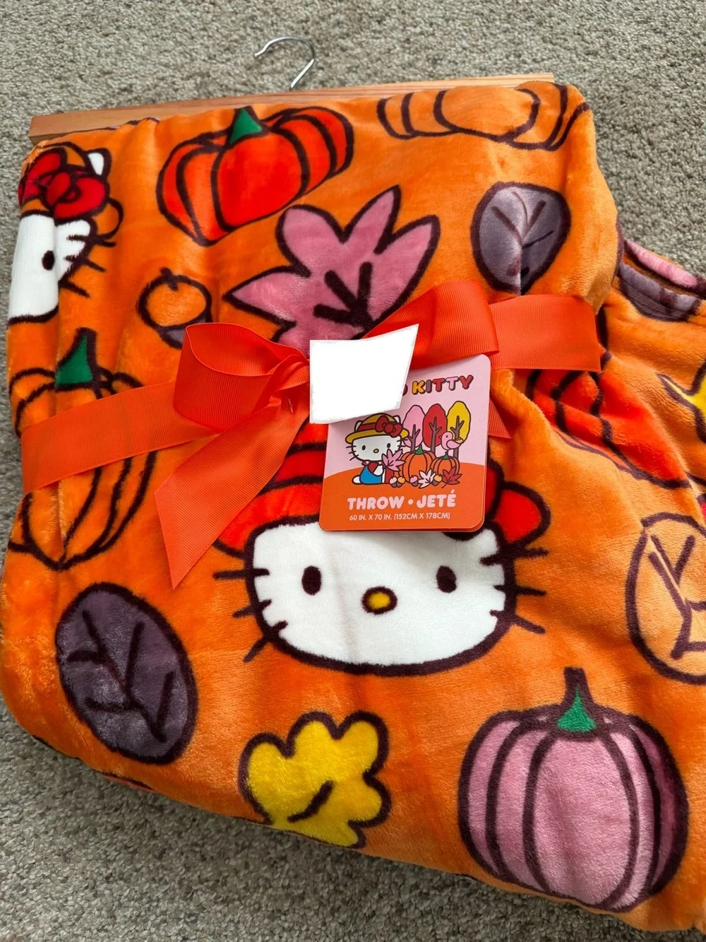 Hello Kitty Fall Plush Throw